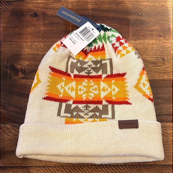 Pendleton Knit Beanie Chief Joseph Hat 